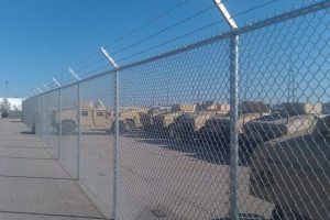 Perimeter-Fence-with-Barbwire-Military